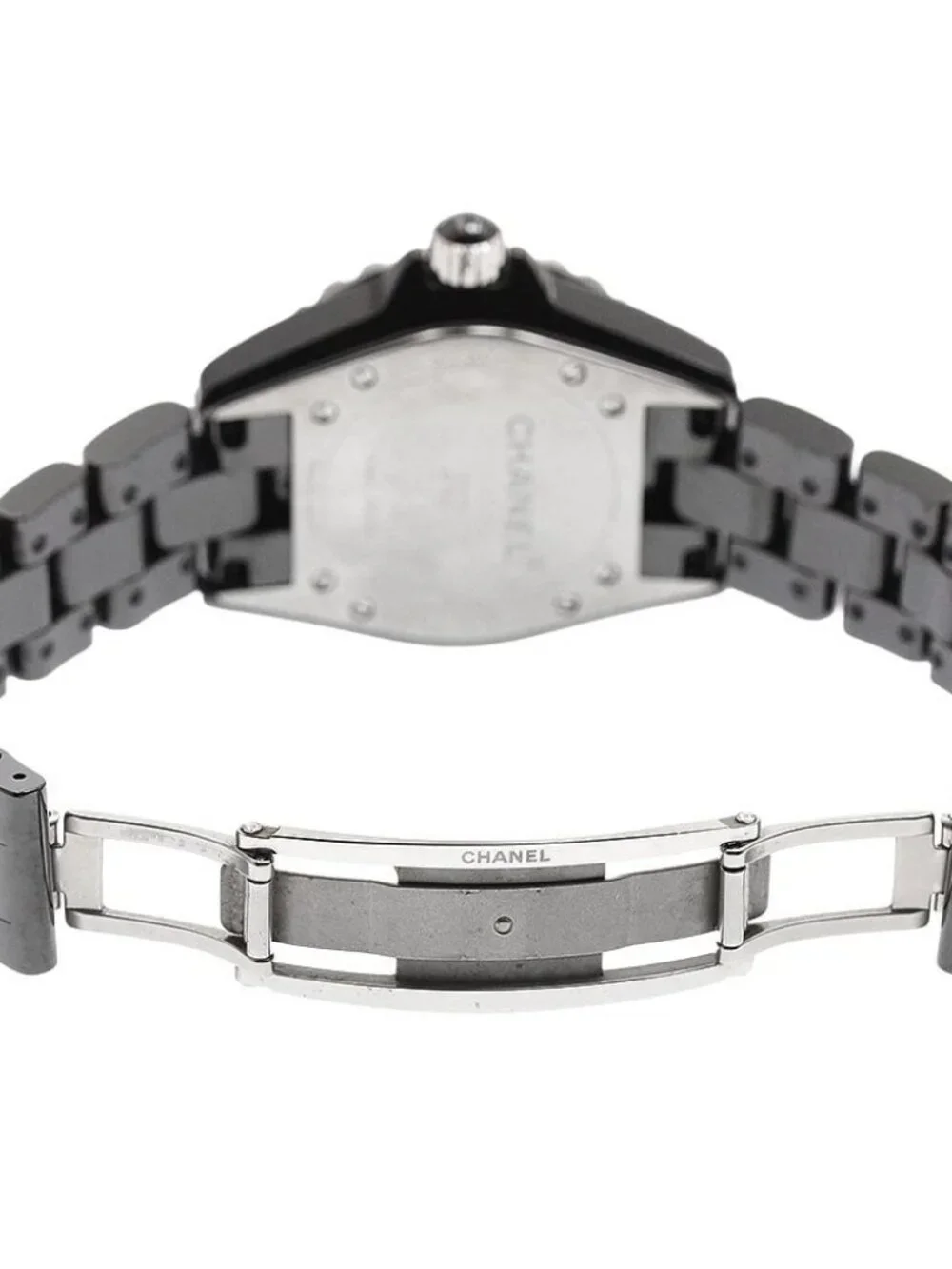 CHANEL J12 H0682 Black Ceramic 33MM Date black Dial Quartz Ladies Watch_930465